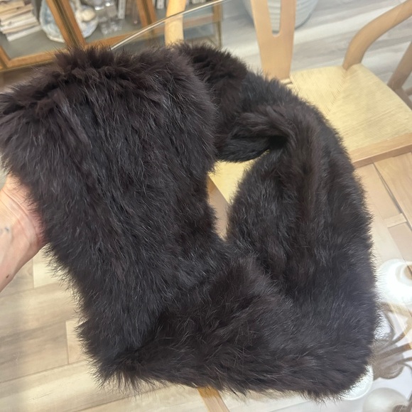 Authentic Angora Rabbit Fur Scarf - Picture 4 of 6